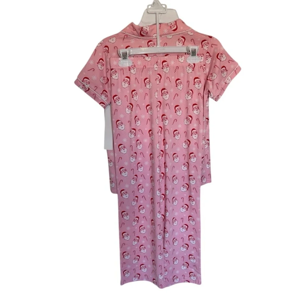 The Royal Standard Girl's Large 10-12 Candy Cane Cutie Shirt Pants Scrunchie Set